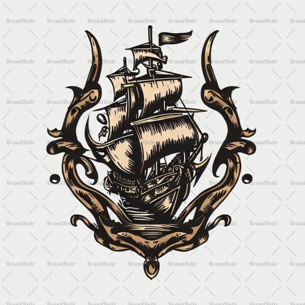 Antikes Piratenschiff